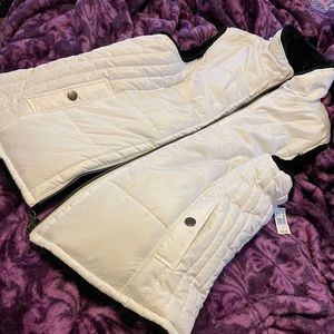 White & black Misses Rev Vest